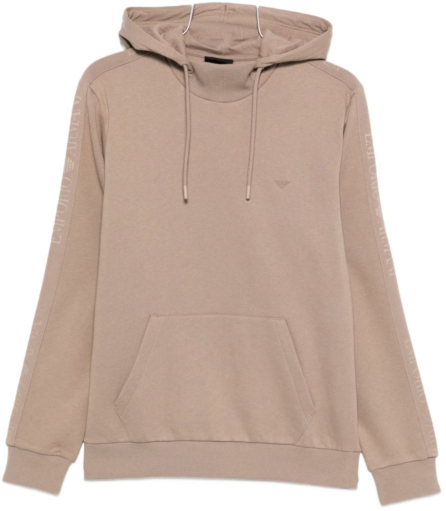 Emporio Armani Sweaters Marrone Chiaro Bruin