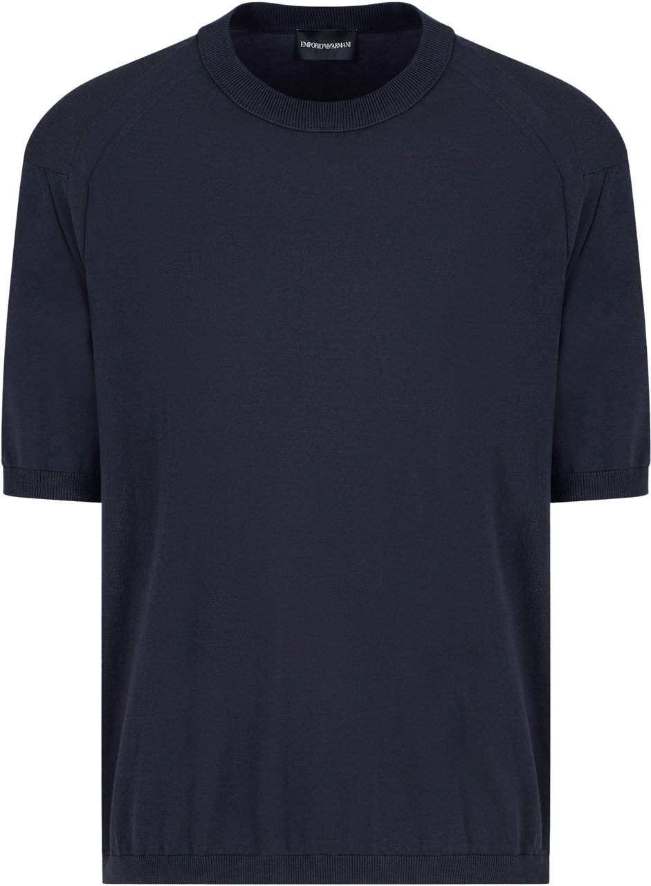 Emporio Armani Sweaters Blue Blauw