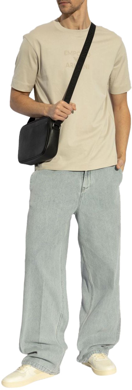 Emporio Armani T-Shirts And Polos Beige Beige