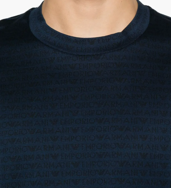 Emporio Armani T-Shirts And Polos Blue Blauw
