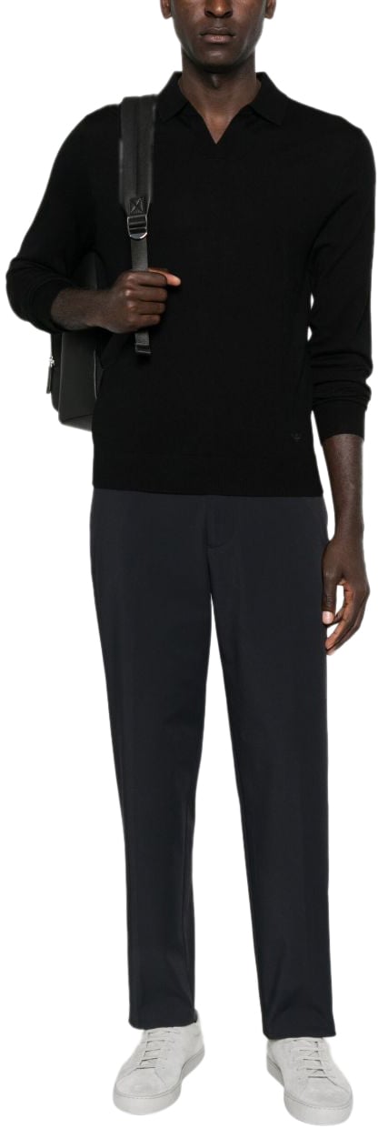 Emporio Armani Trousers Blue Blauw