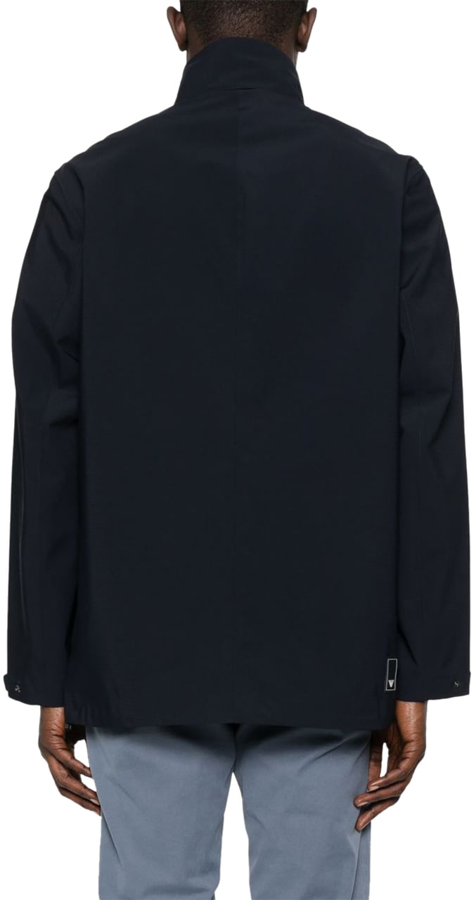 Emporio Armani Coats Blue Blauw