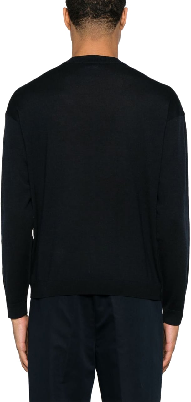 Emporio Armani Sweaters Blue Blauw