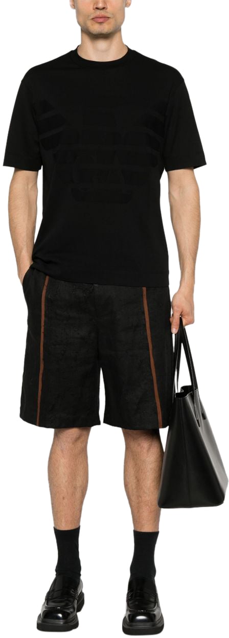 Emporio Armani T-Shirts And Polos Black Zwart