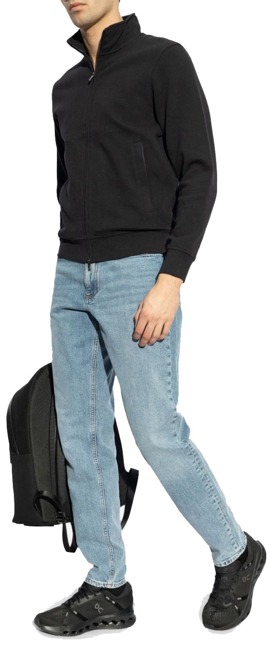 Emporio Armani Sweaters Blue Blauw