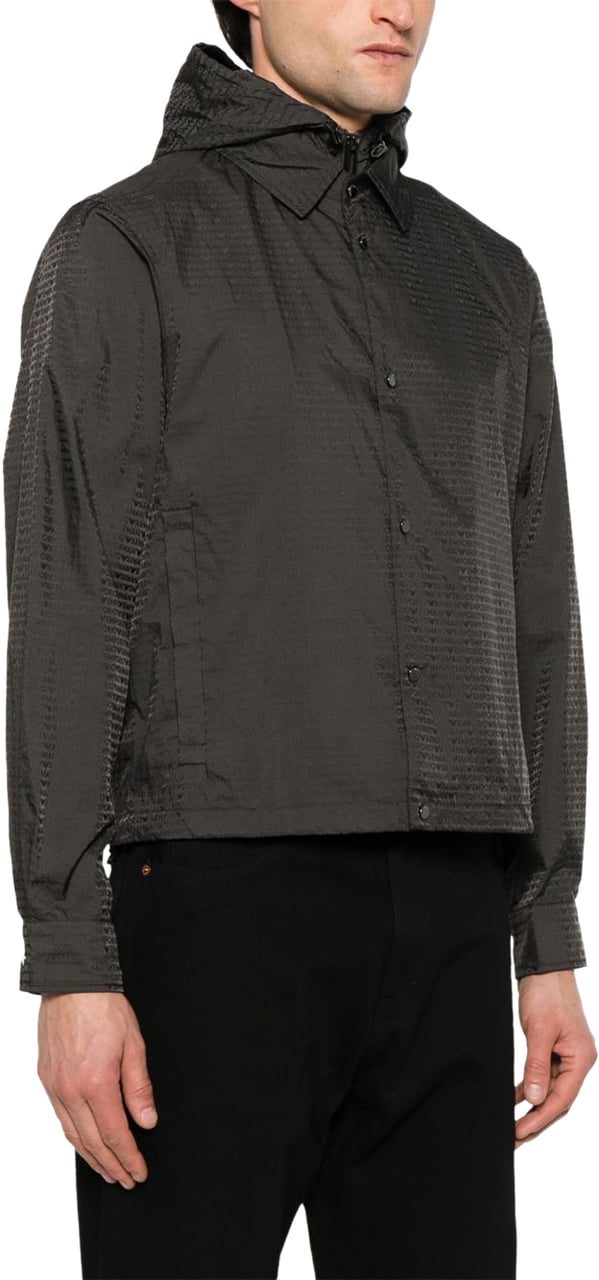 Emporio Armani Coats Marrone Scuro Bruin