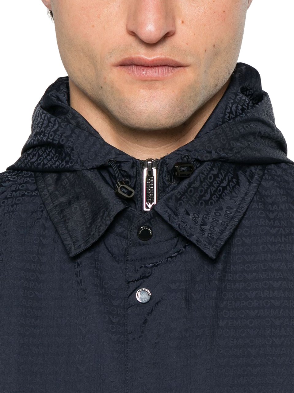 Emporio Armani Coats Blue Blauw