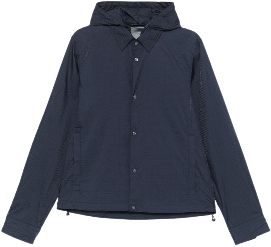 Emporio Armani Coats Blue Blauw