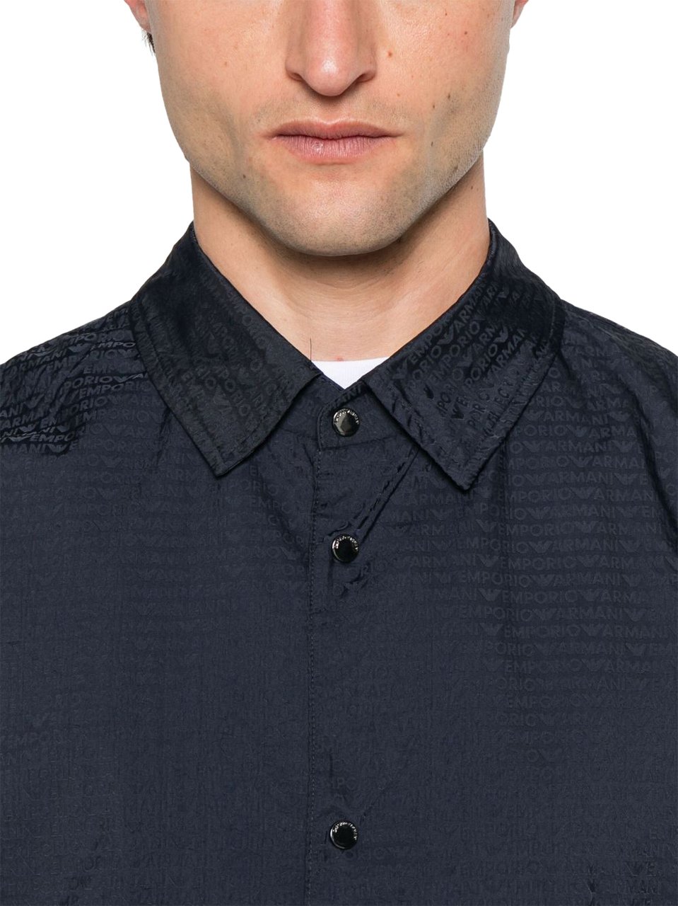 Emporio Armani Coats Blue Blauw