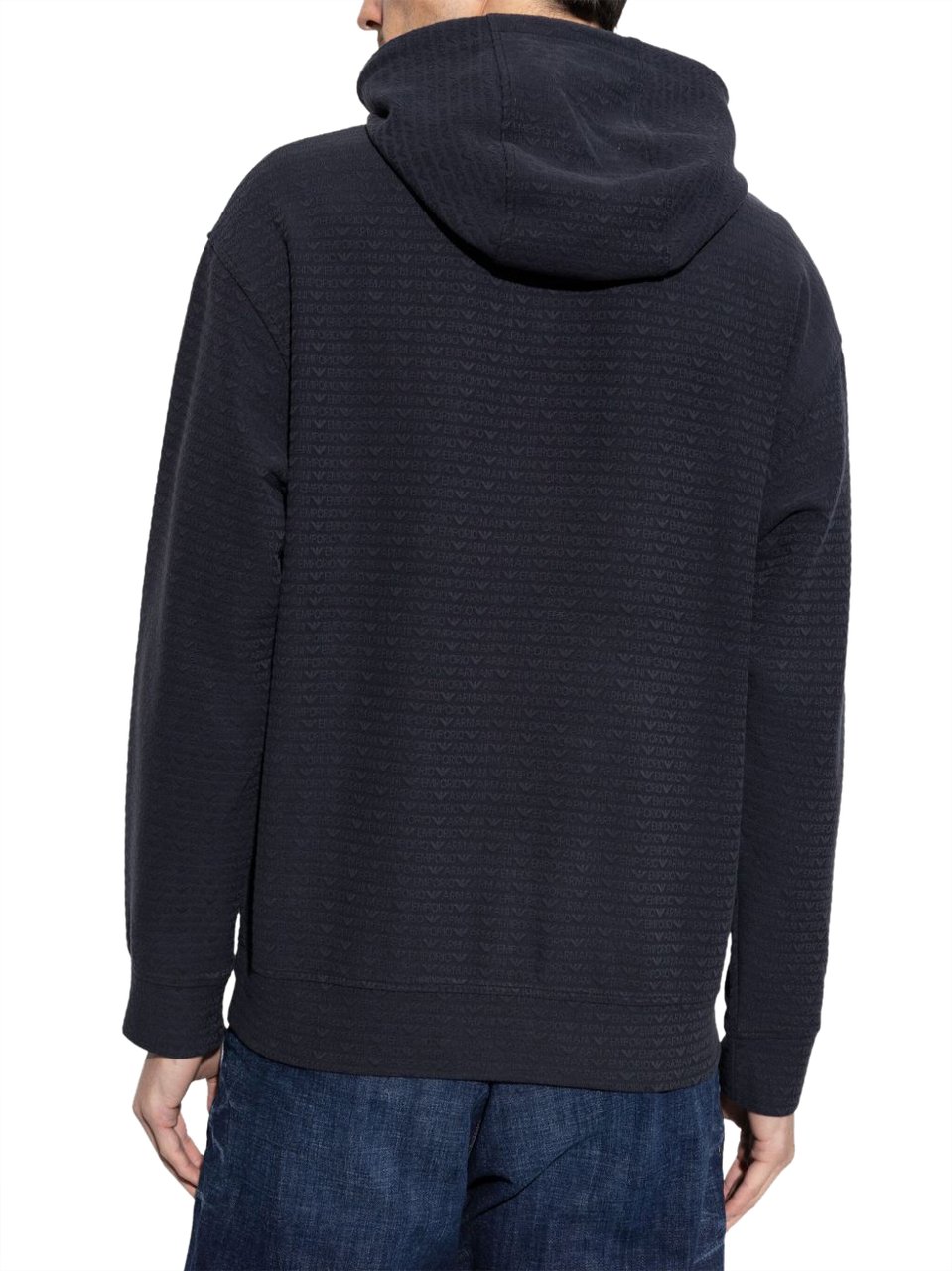 Emporio Armani Sweaters Blue Blauw