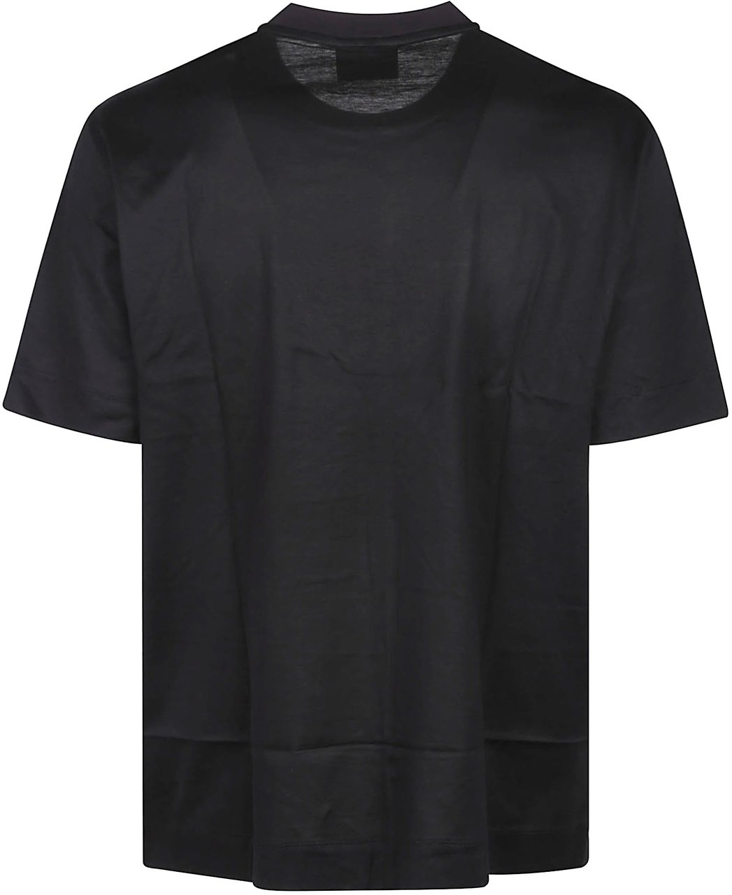 Emporio Armani Embroidered Logo T-shirt Black Zwart