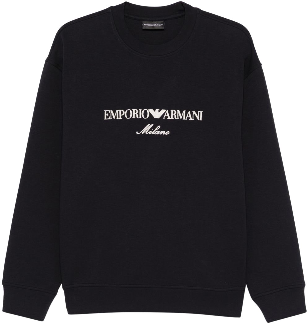 Emporio Armani Sweaters Blue Blauw