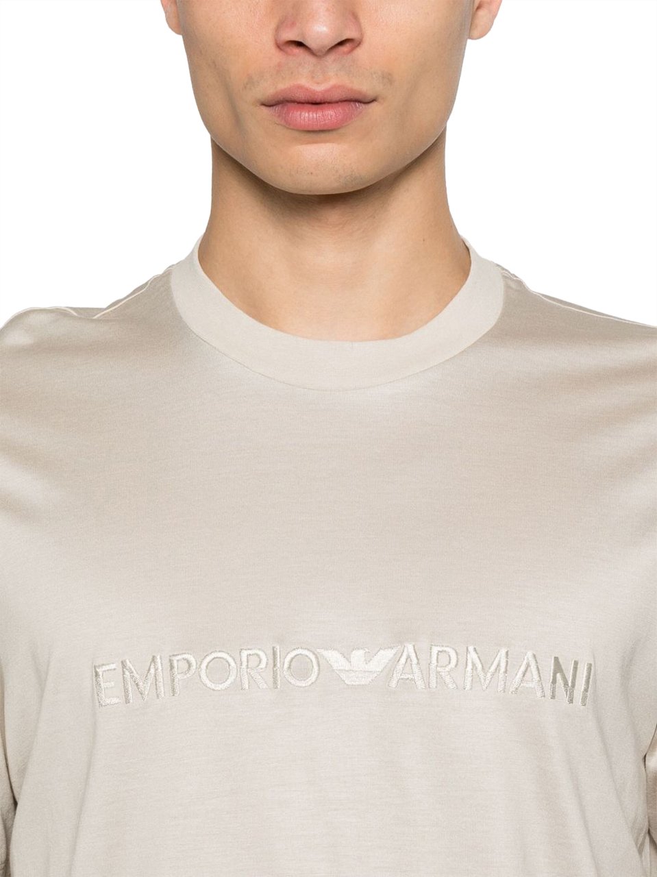 Emporio Armani T-Shirts And Polos Beige Beige