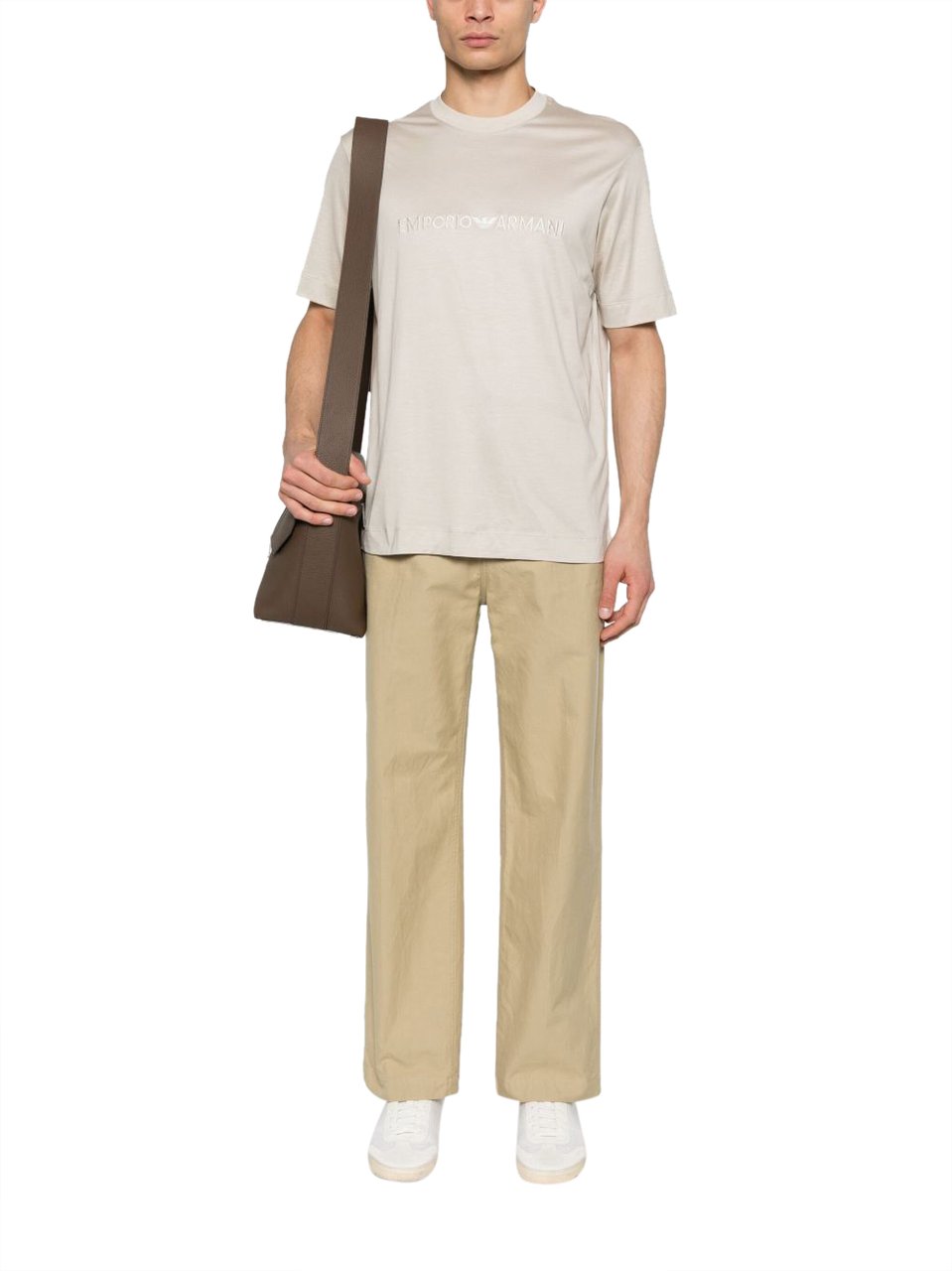 Emporio Armani T-Shirts And Polos Beige Beige