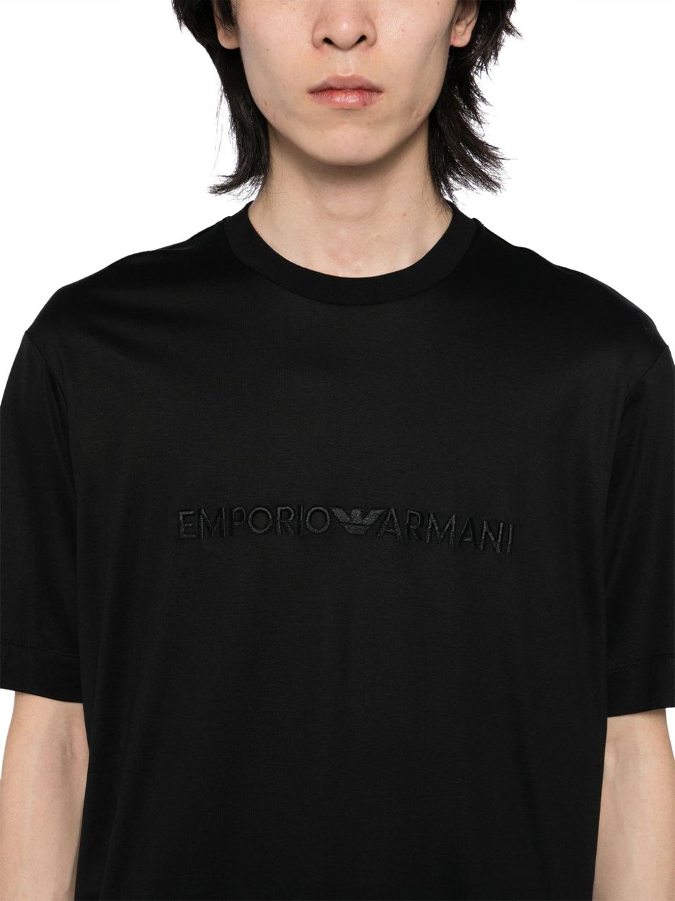Emporio Armani T-Shirts And Polos Black Zwart