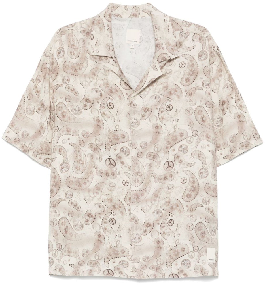 Emporio Armani Shirts Beige Beige