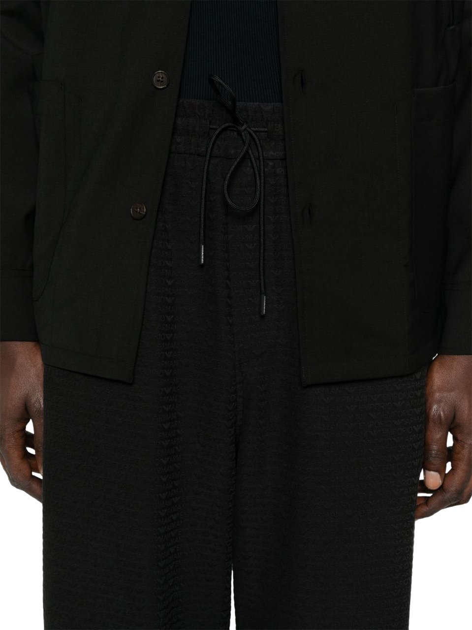 Emporio Armani Trousers Black Zwart