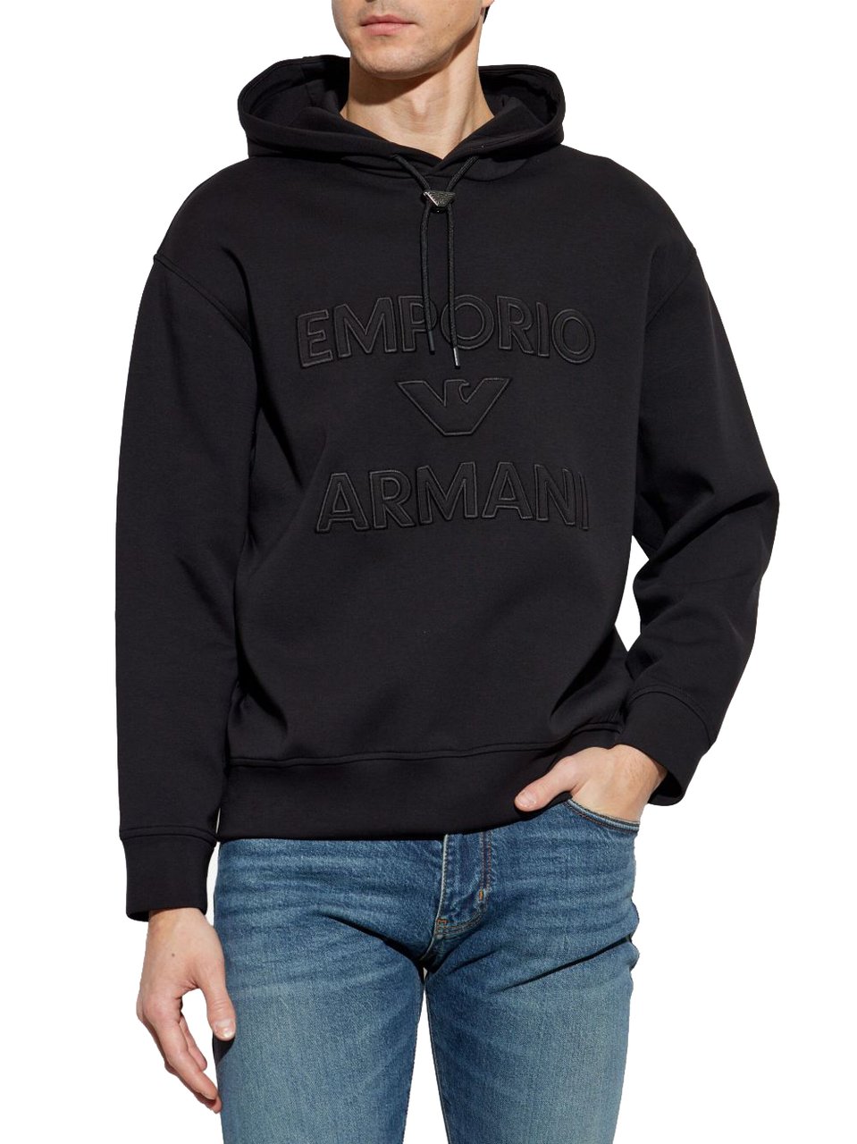 Emporio Armani Sweaters Black Zwart