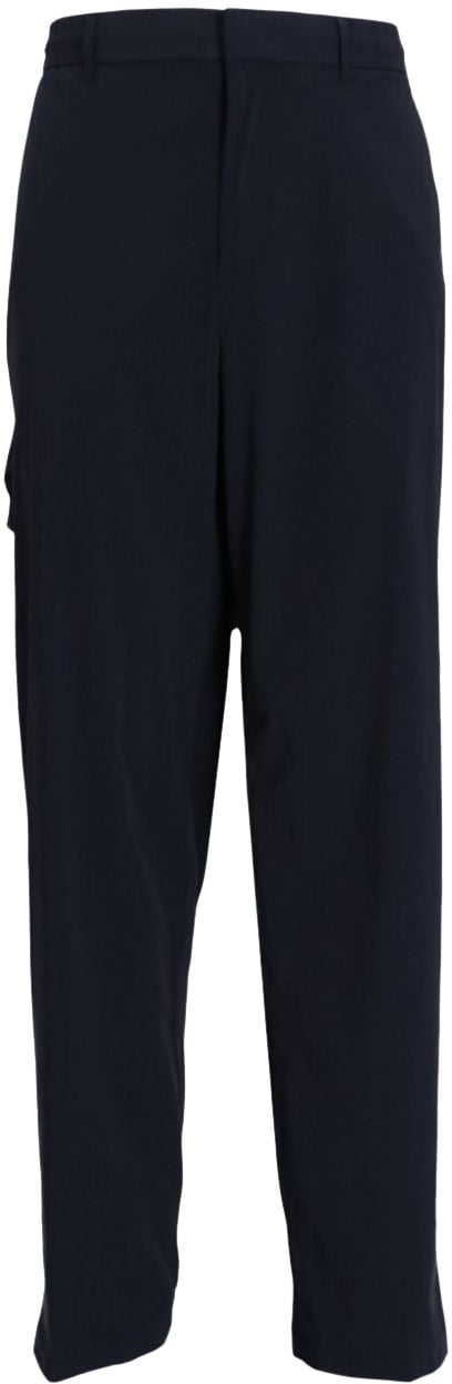Emporio Armani Trousers Blue Blauw