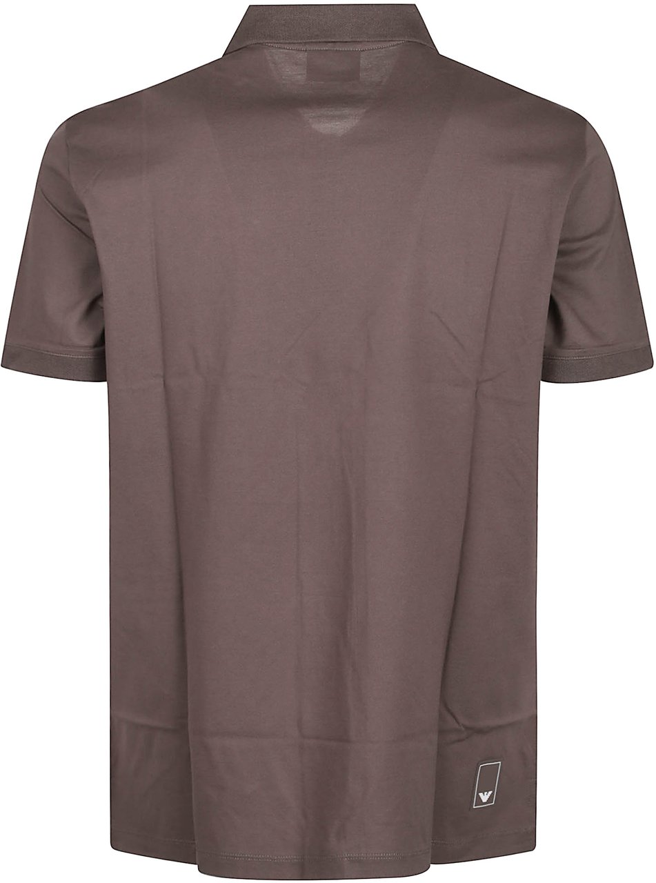 Emporio Armani Travel Essential Short Sleeve Polo Shirt Brown Bruin