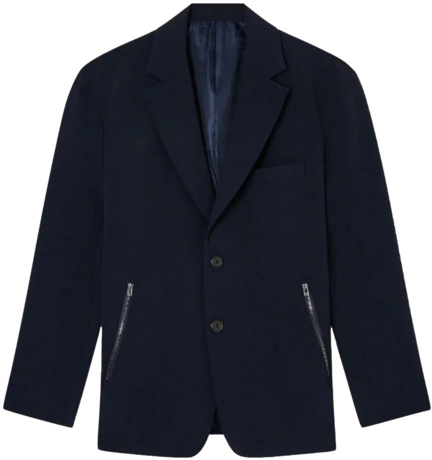 Emporio Armani Jackets Blue Navy Blauw