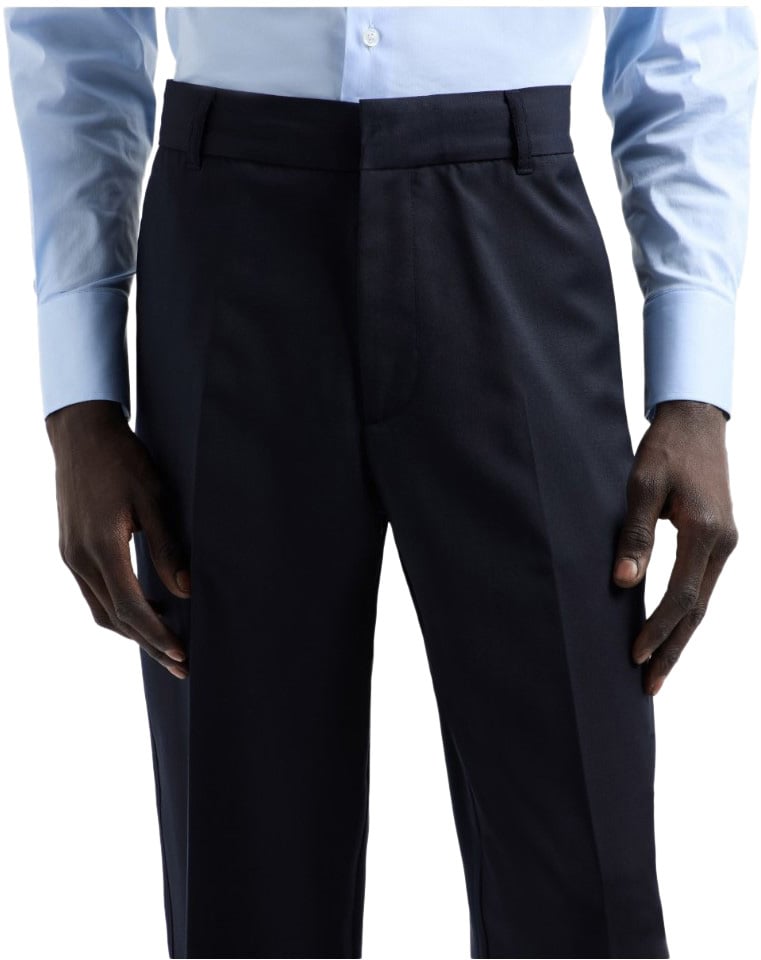 Emporio Armani Trousers Blue Blauw