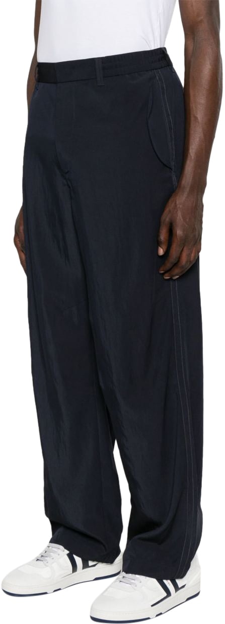 Emporio Armani Trousers Blue Blauw