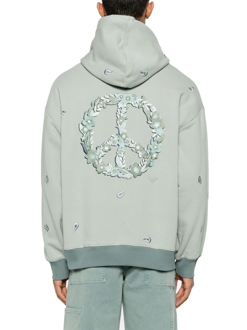 Emporio Armani Sweaters Clear Blue Blauw
