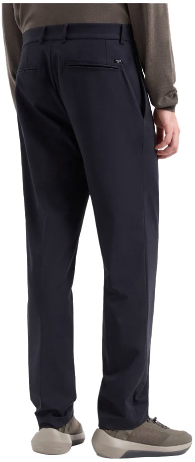 Emporio Armani Trousers Blue Blauw