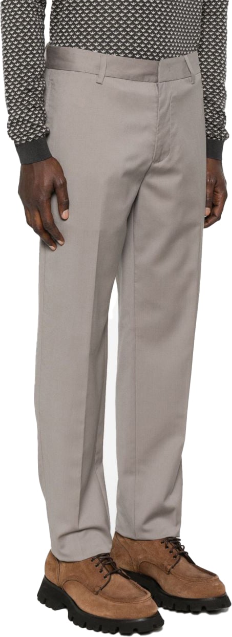 Emporio Armani Trousers Dove Grey Grijs
