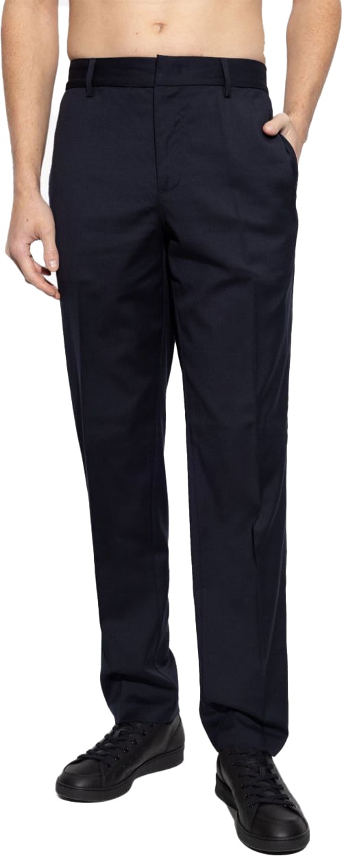 Emporio Armani Trousers Blue Blauw