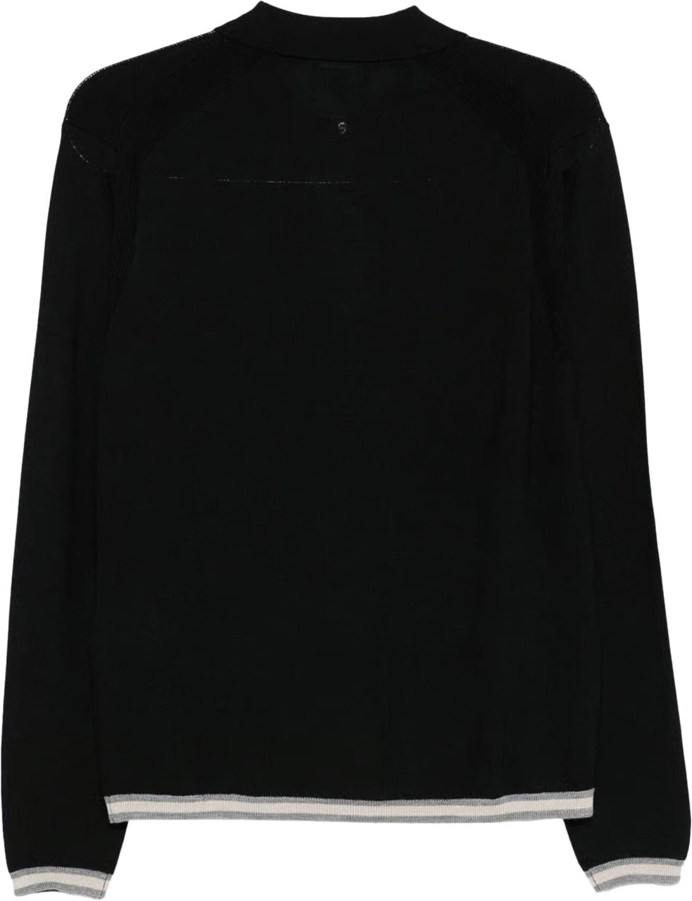 Emporio Armani Heren Half Zip Pullover Grijs Blauw