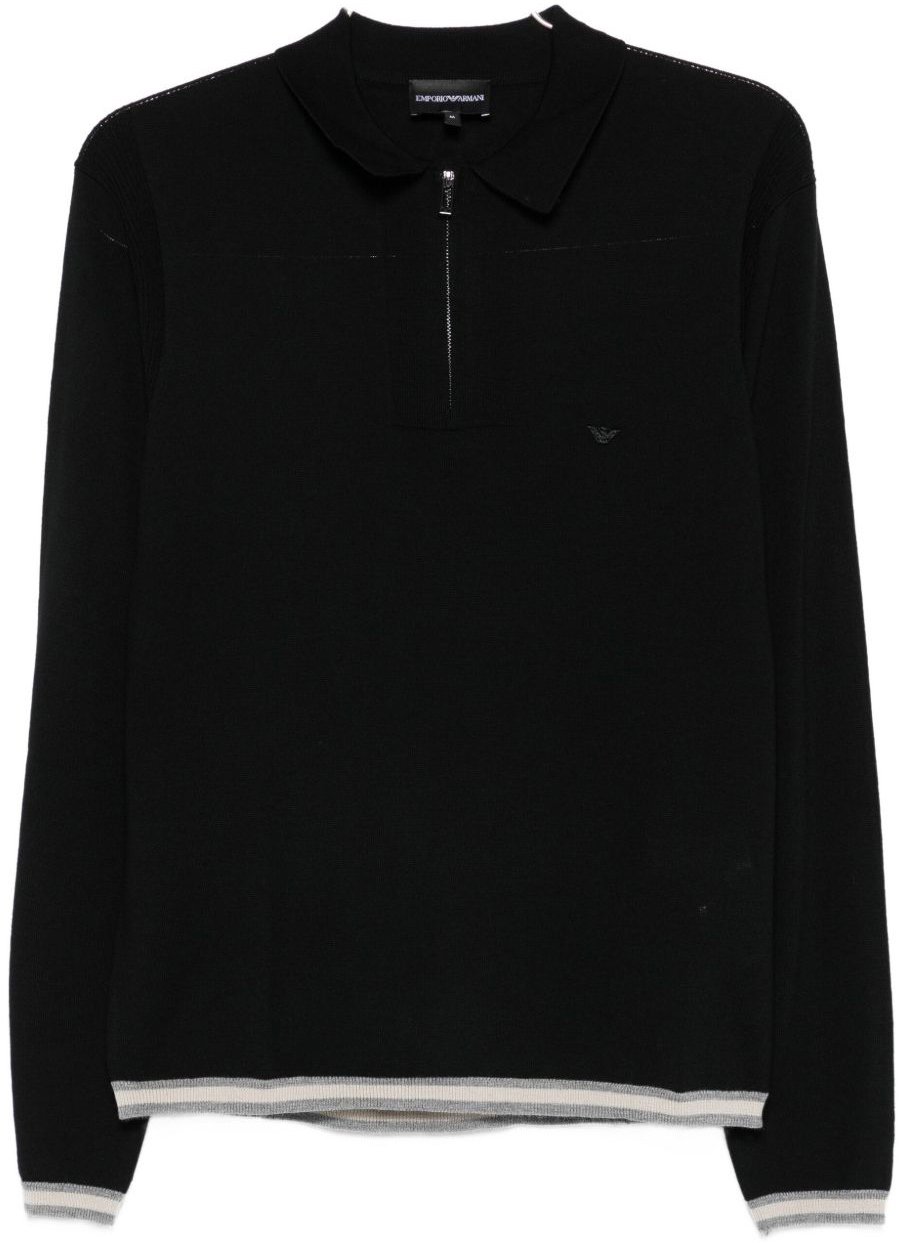 Emporio Armani T-Shirts And Polos Black Zwart