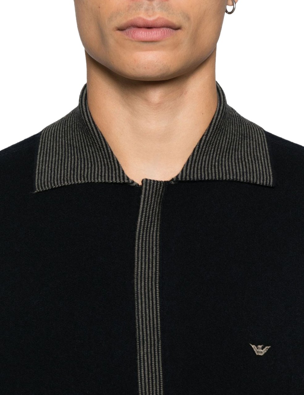 Emporio Armani Sweaters Blue Blauw