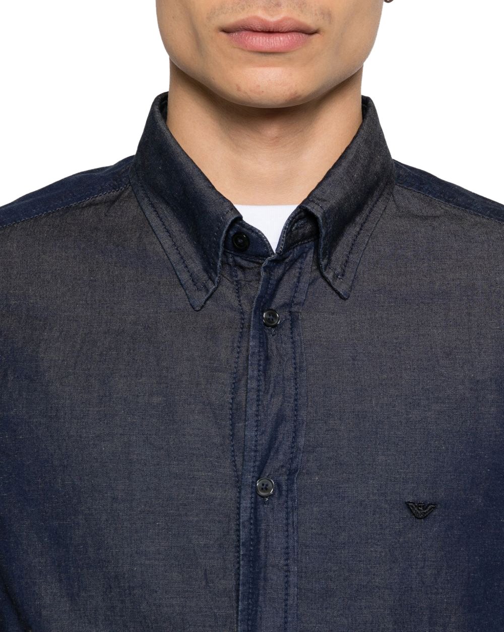 Emporio Armani Shirts Blue Blauw