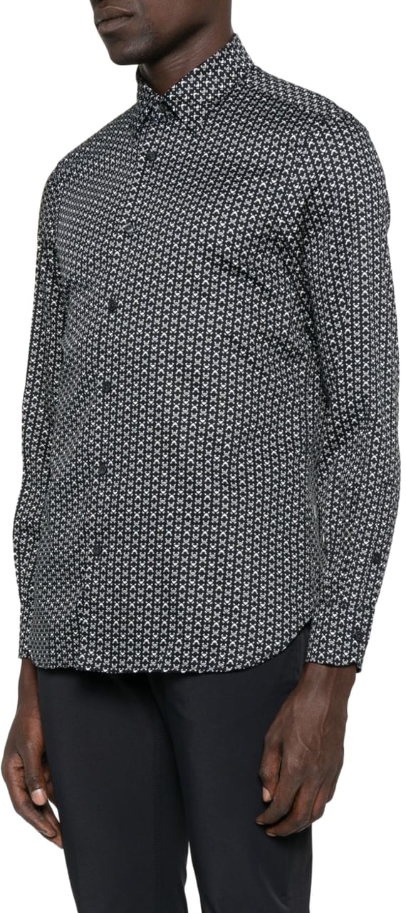 Emporio Armani Shirts Blue Blauw