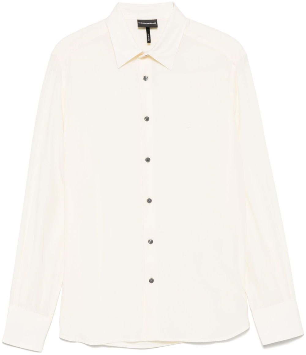 Emporio Armani Shirts Cream Wit