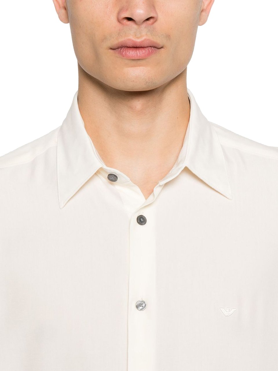 Emporio Armani Shirts Cream Wit
