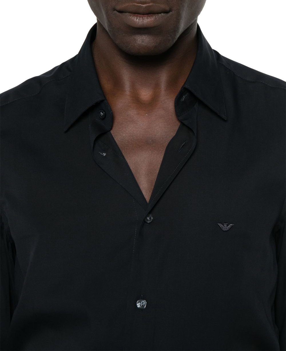 Emporio Armani Shirts Blu Blauw