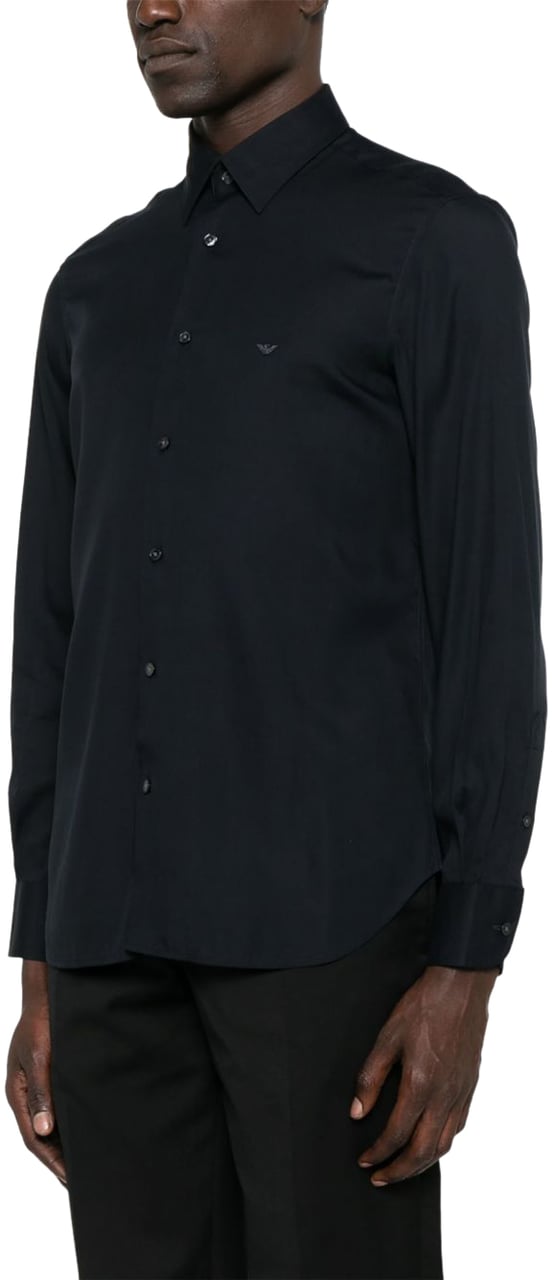 Emporio Armani Shirts Blue Blauw