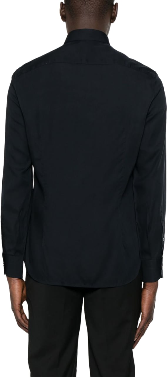 Emporio Armani Shirts Blu Blauw