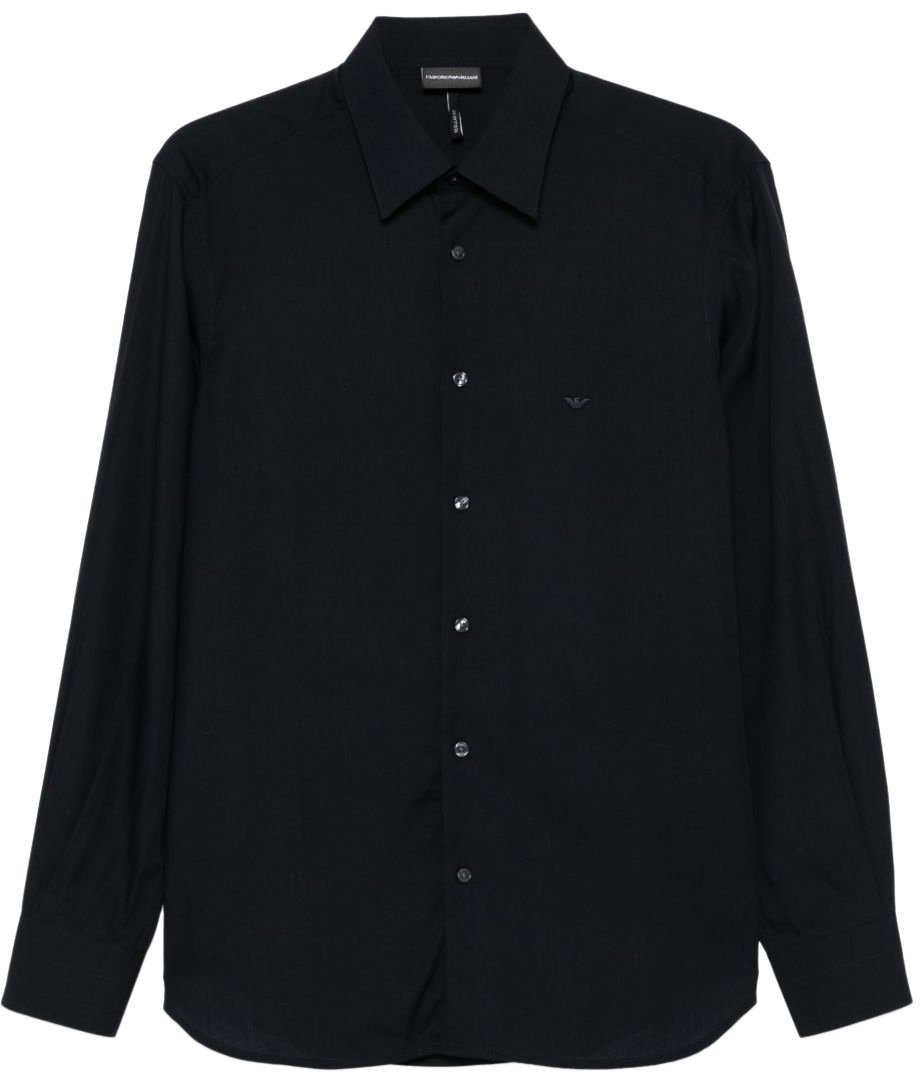 Emporio Armani Shirts Blu Blauw