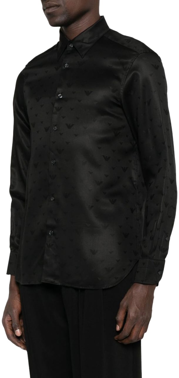 Emporio Armani Shirts Black Zwart