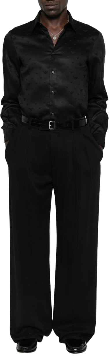 Emporio Armani Shirts Black Zwart