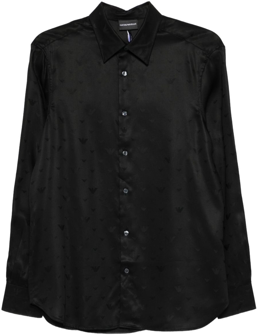 Emporio Armani Shirts Black Zwart