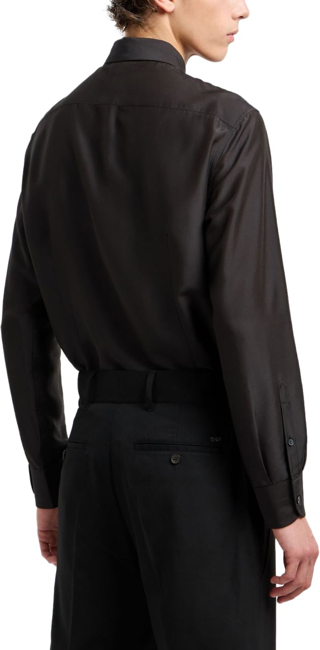 Emporio Armani Shirts Black Zwart