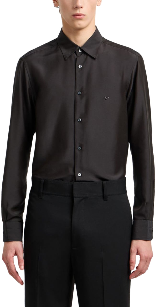 Emporio Armani Shirts Black Zwart