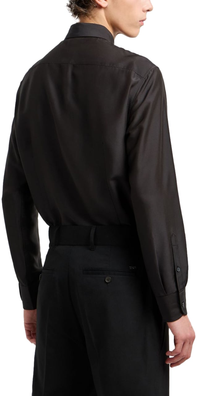 Emporio Armani Shirts Black Zwart