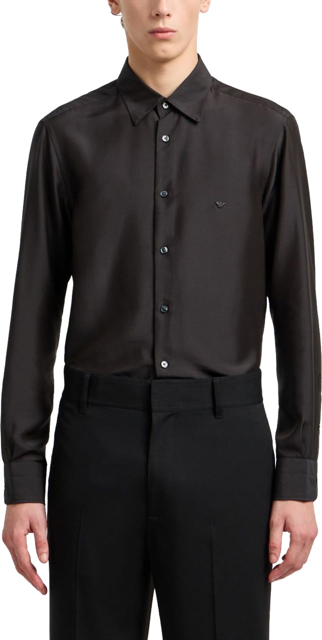Emporio Armani Shirts Black Zwart