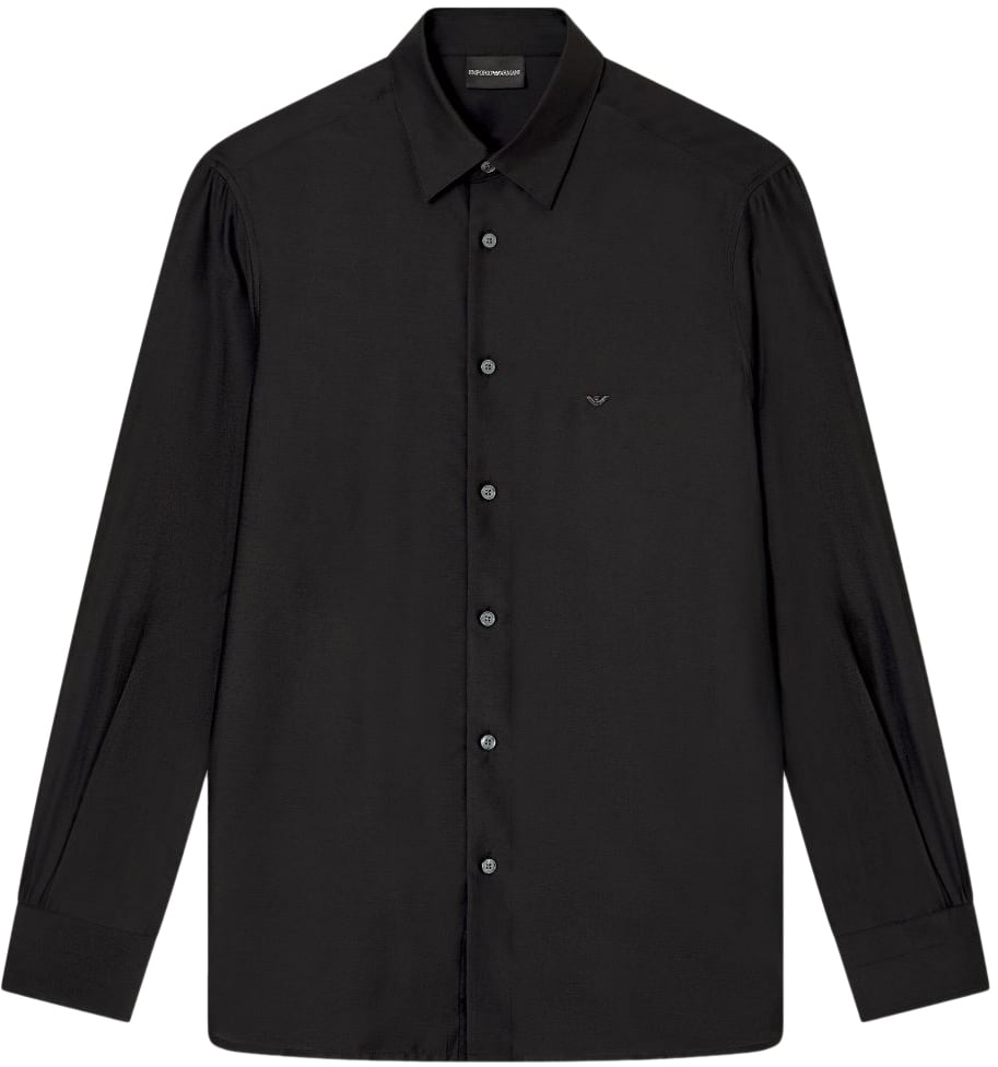 Emporio Armani Shirts Black Zwart